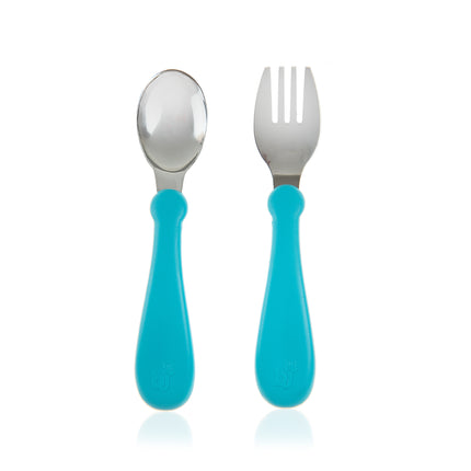 Babyjem steel spoon and fork