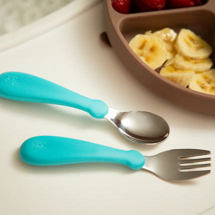Babyjem steel spoon and fork