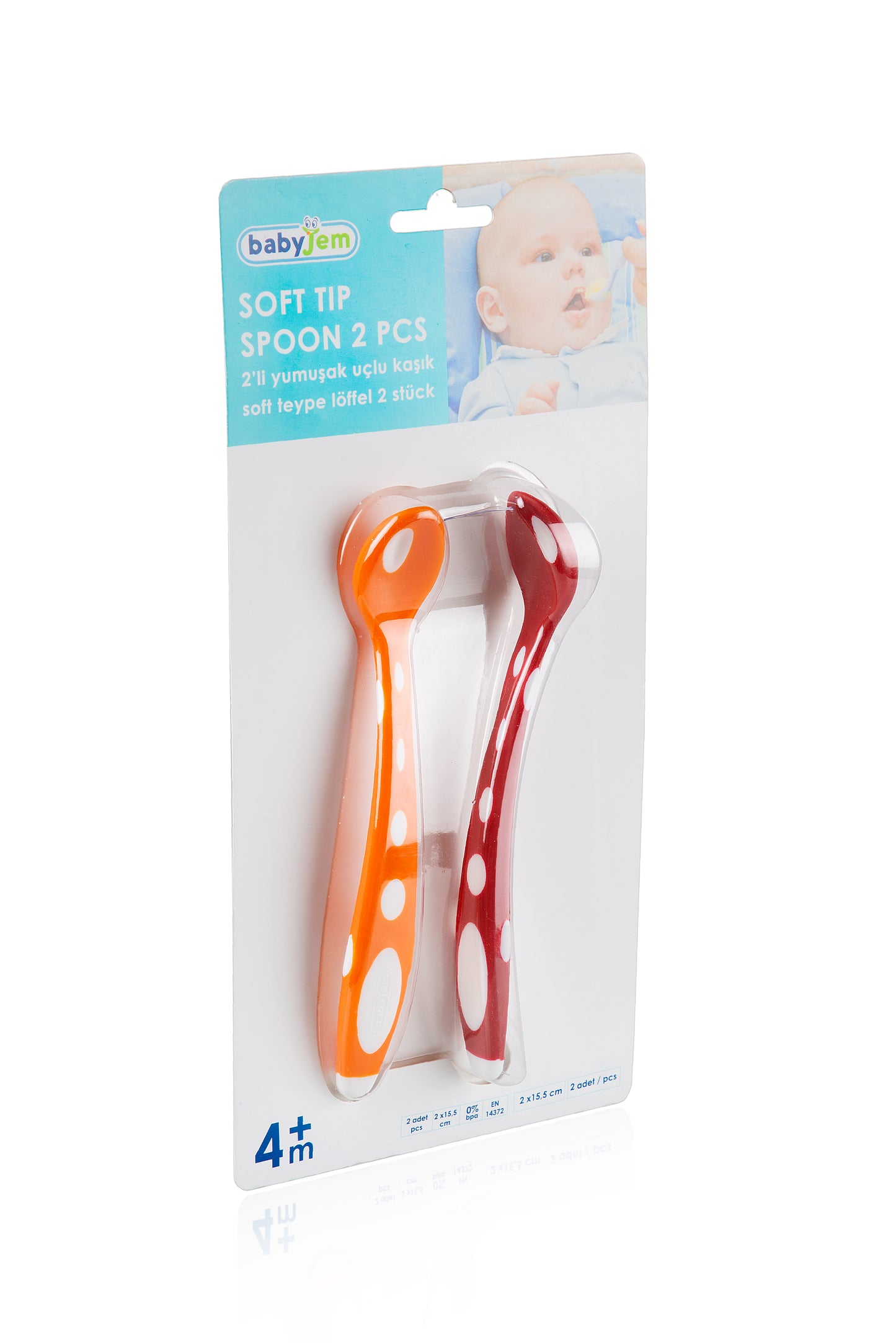 Babyjem soft tip spoon 2 pieces
