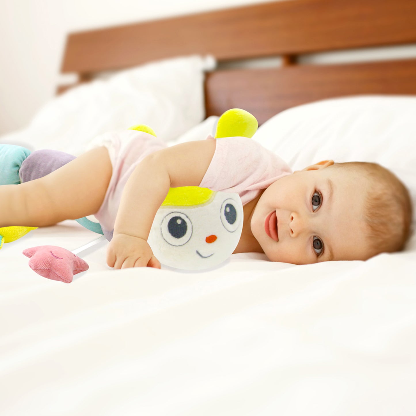 Babyjem velvet catterpillar pillow