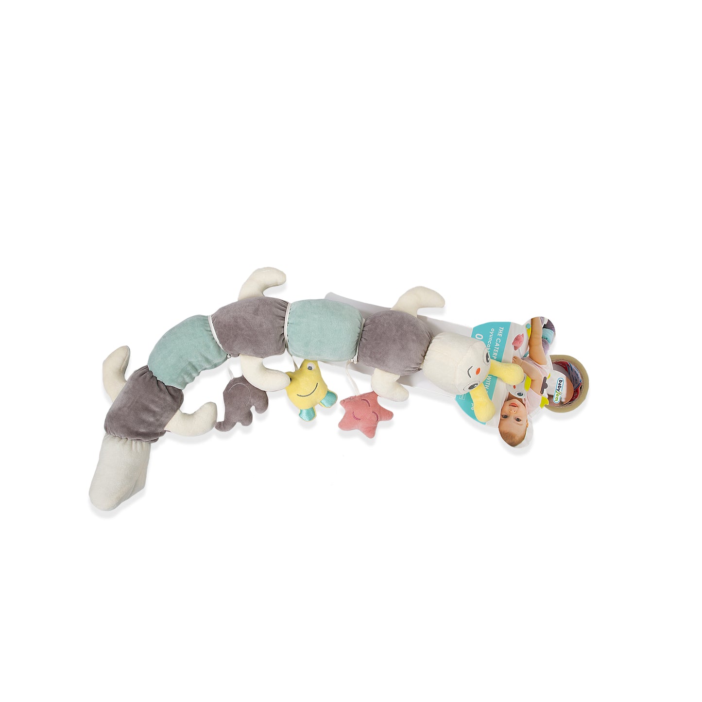 Babyjem velvet catterpillar pillow