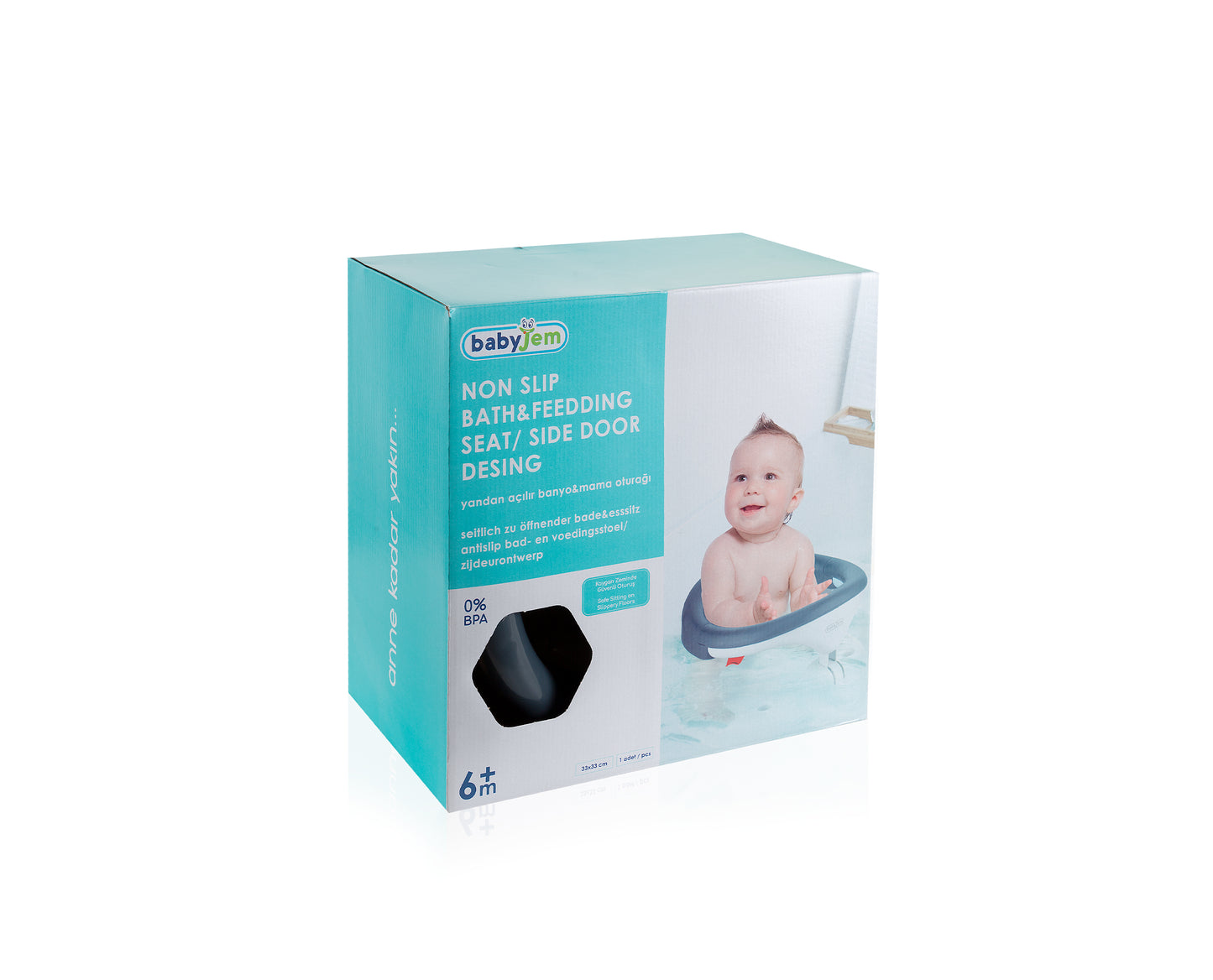 Babyjem anti-slip baby bath & sleeping seat side opening