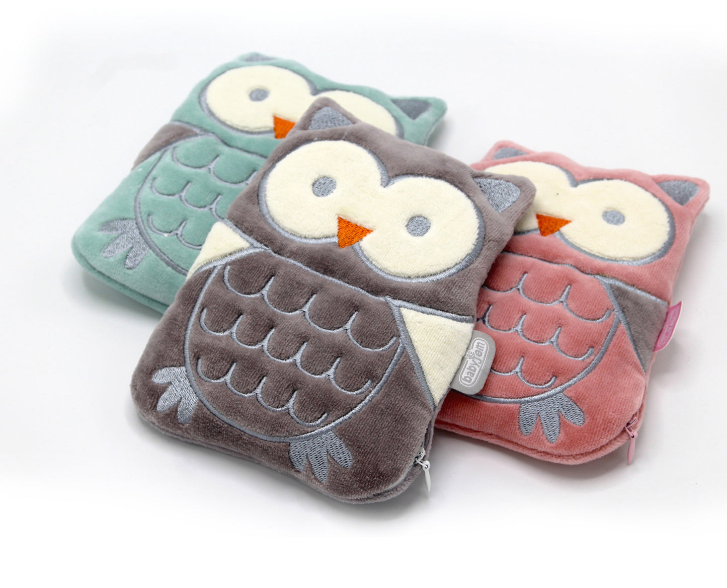 Babyjem velvet colic pillow with cherry core bag owl