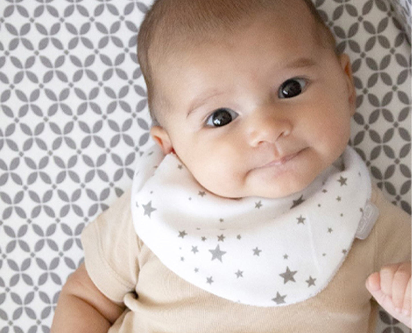Babyjem newborn scarf apron with star design