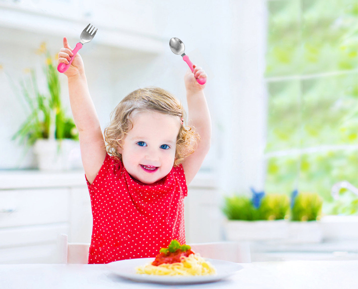 Babyjem steel spoon and fork