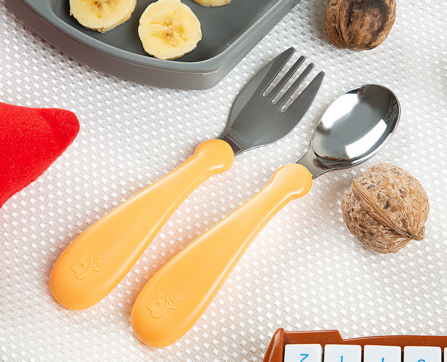 Babyjem steel spoon and fork