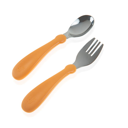 Babyjem steel spoon and fork