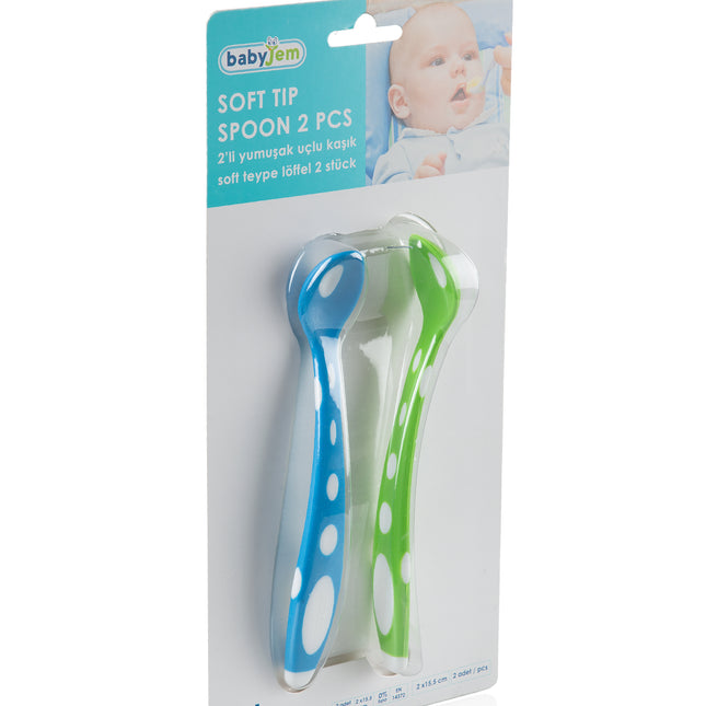 Babyjem soft tip spoon 2 pieces