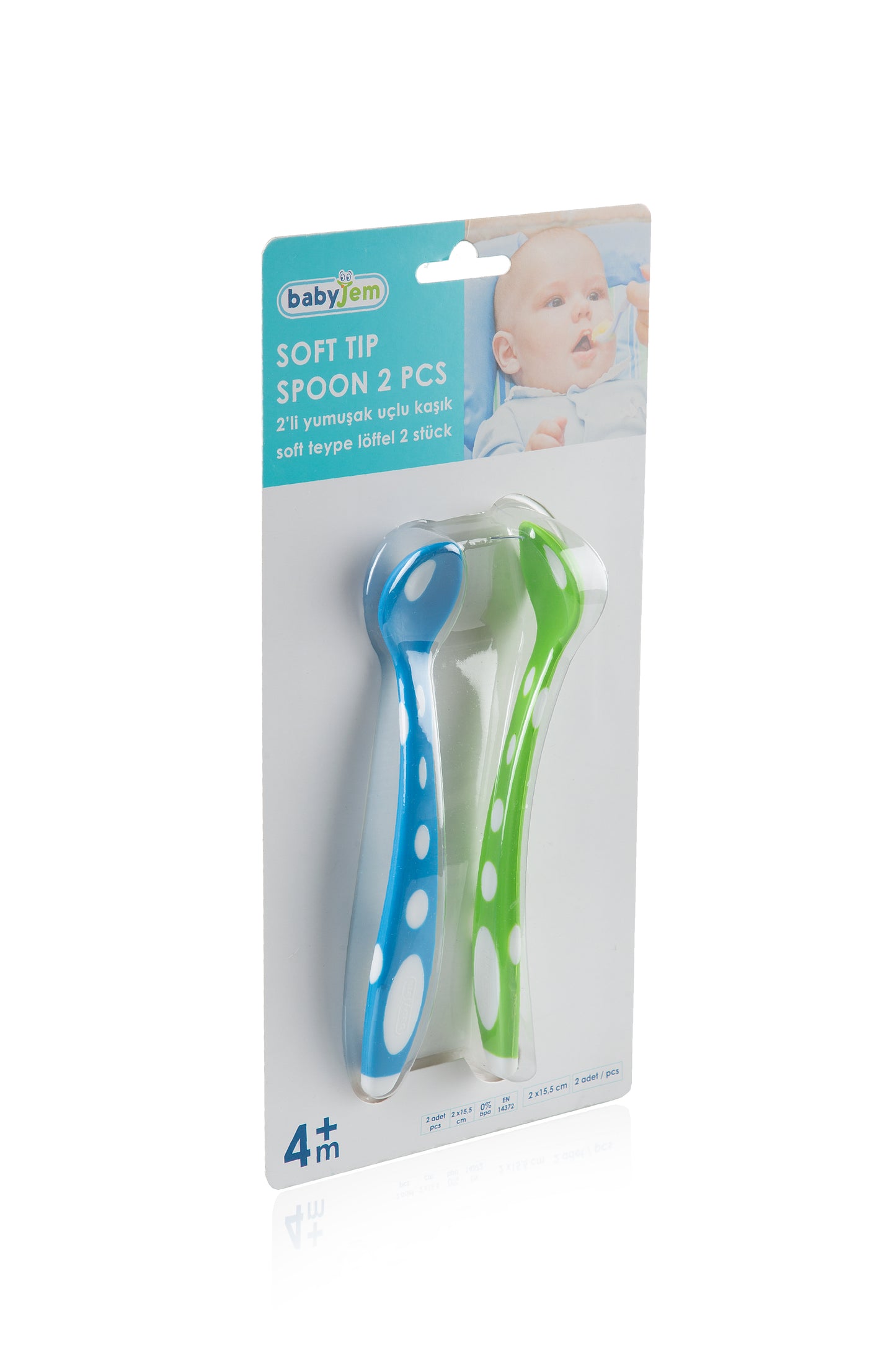 Babyjem soft tip spoon 2 pieces