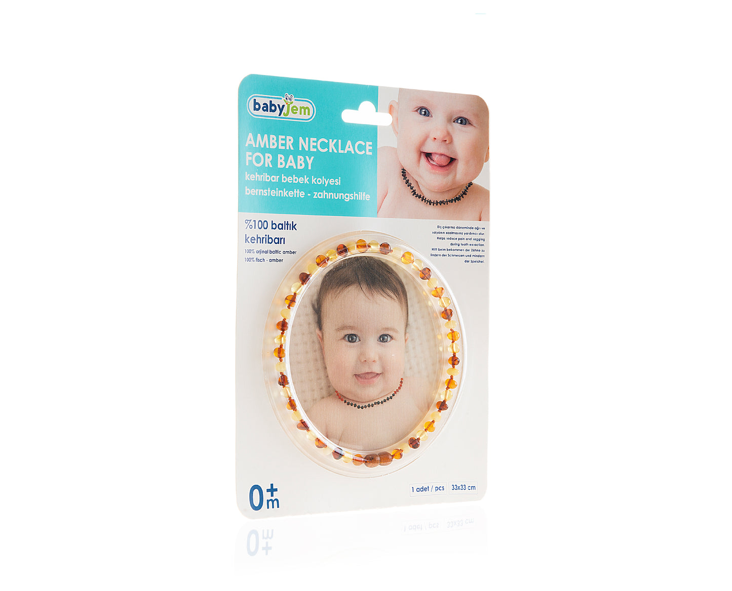 Babyjem amber necklace