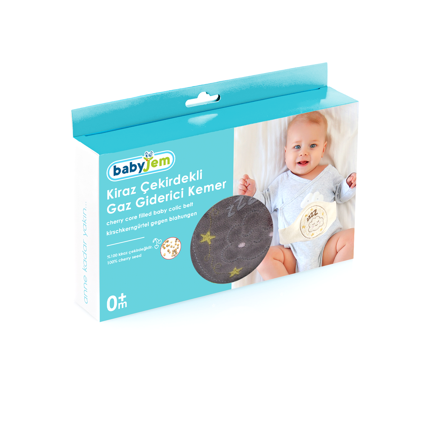 Babyjem anticolic warm belt with cherry core 100% cherry seed