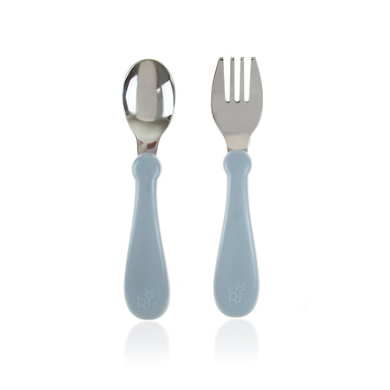 Babyjem steel spoon and fork