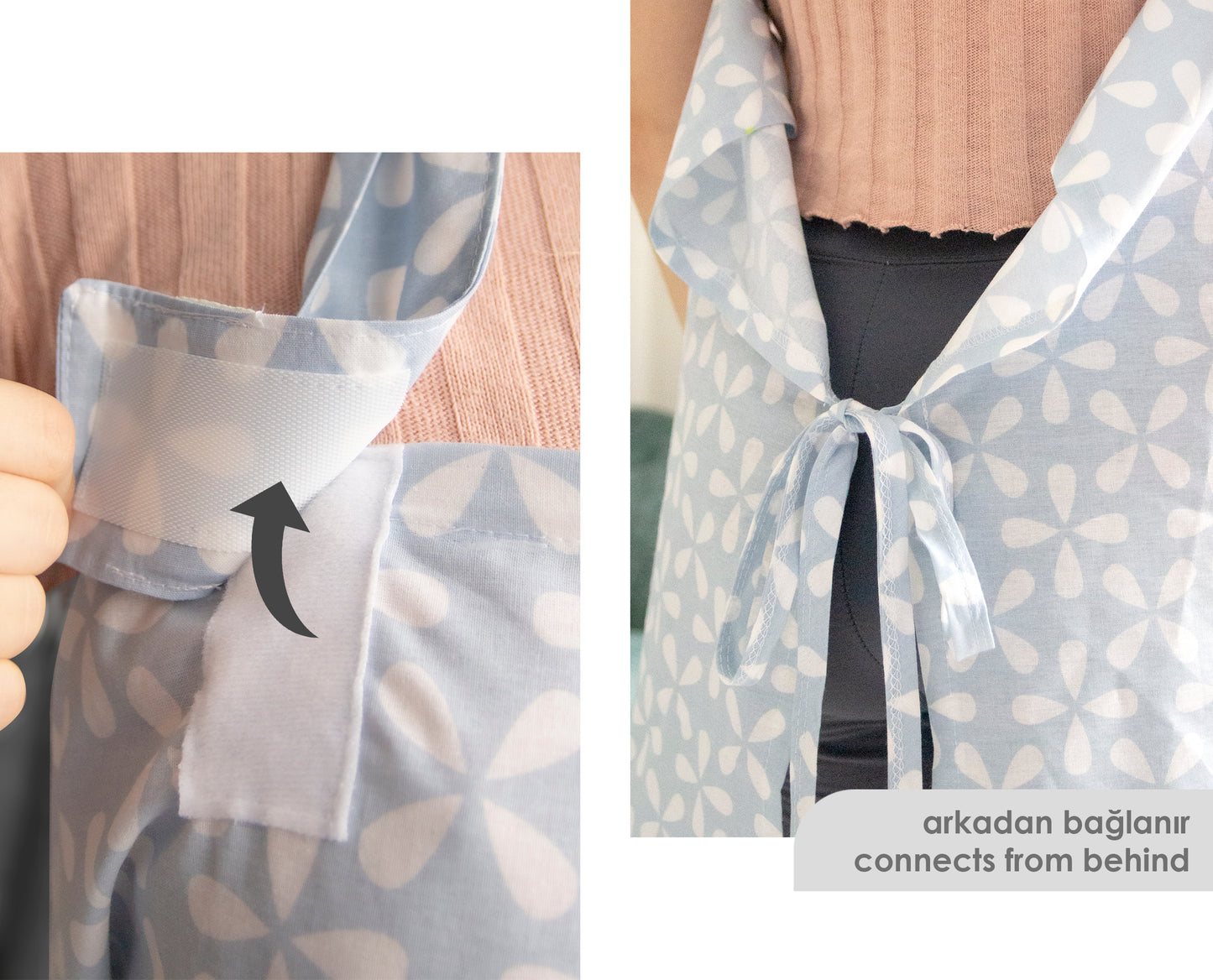 Babyjem nursing apron wi̇th pocket