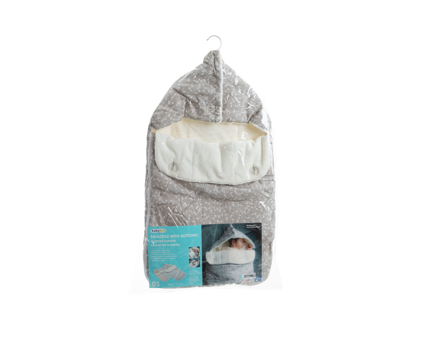 Babyjem swaddle with flower patterns