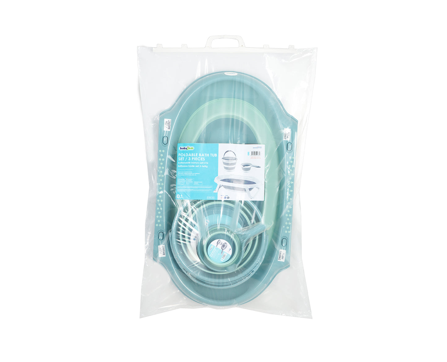 Babyjem folding bath set 3 pieces