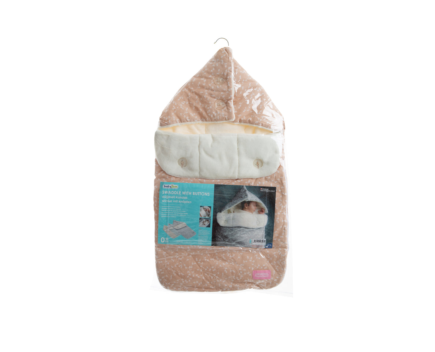 Babyjem swaddle with flower patterns