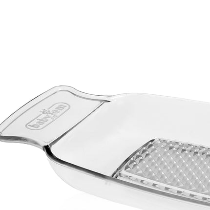 Babyjem Plastic Grater, collect puree, serve fresh, and clean easily dishwasher safe