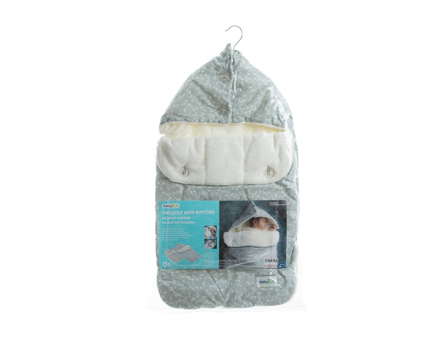 Babyjem swaddle with flower patterns