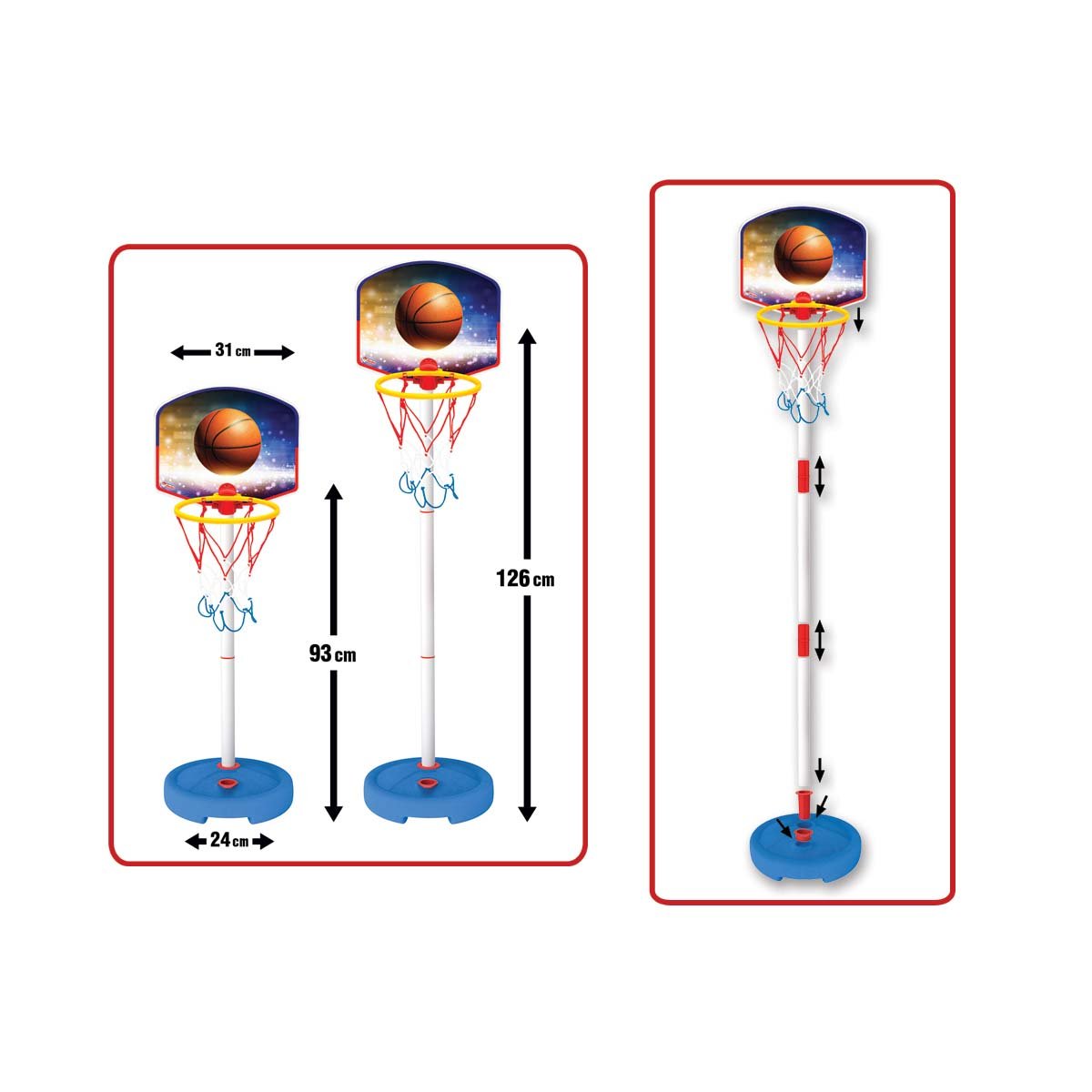 Dede Small Pedestal Basketball Hoop