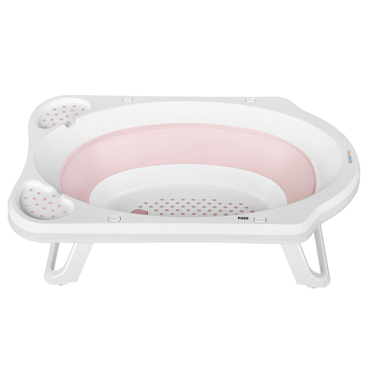 Numio Folding Baby Bath Tub Bath Set of 5 Pink