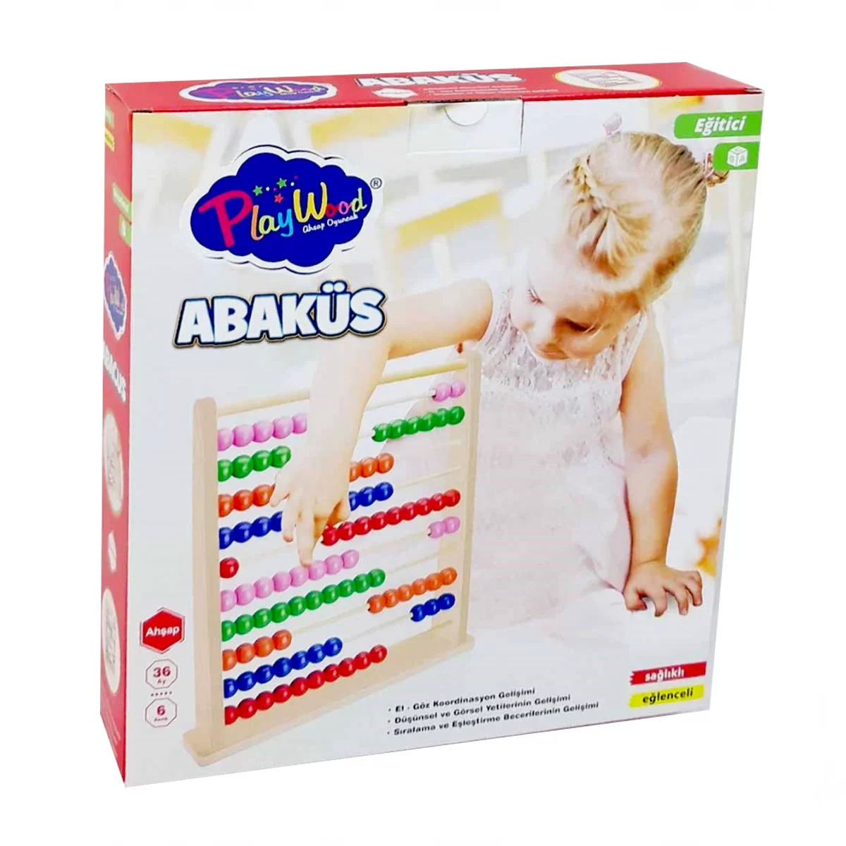 Large Wooden Abacus in Playwood Box