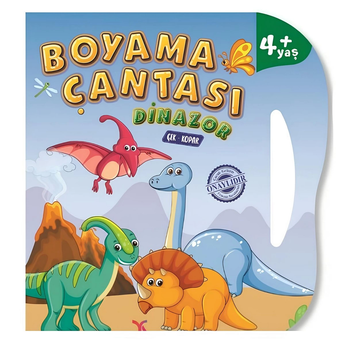 Coloring Bag Pull and Tear Coloring Book Dinosaur