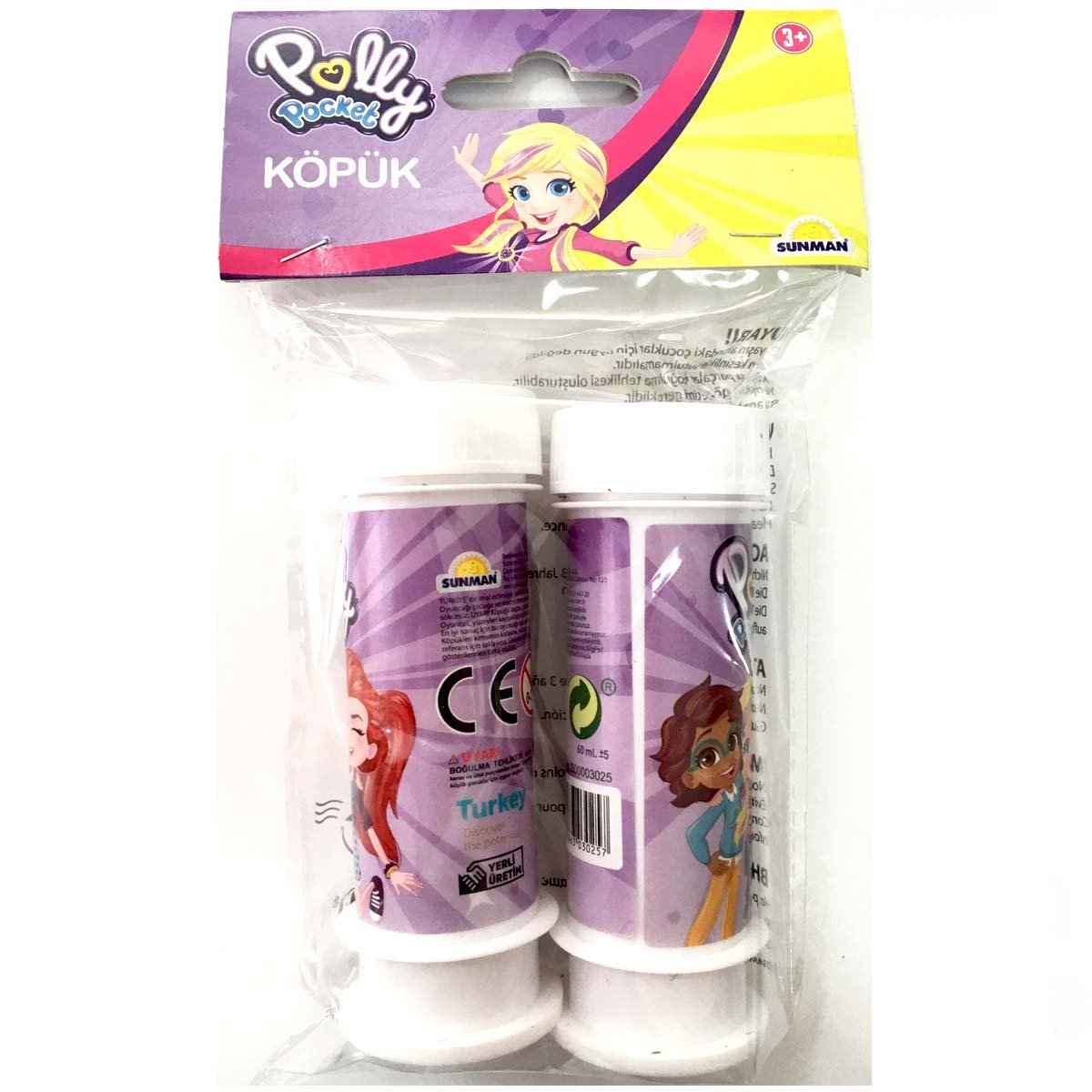 Polly Pocket Themed Foam Bubbles Pack of 2
