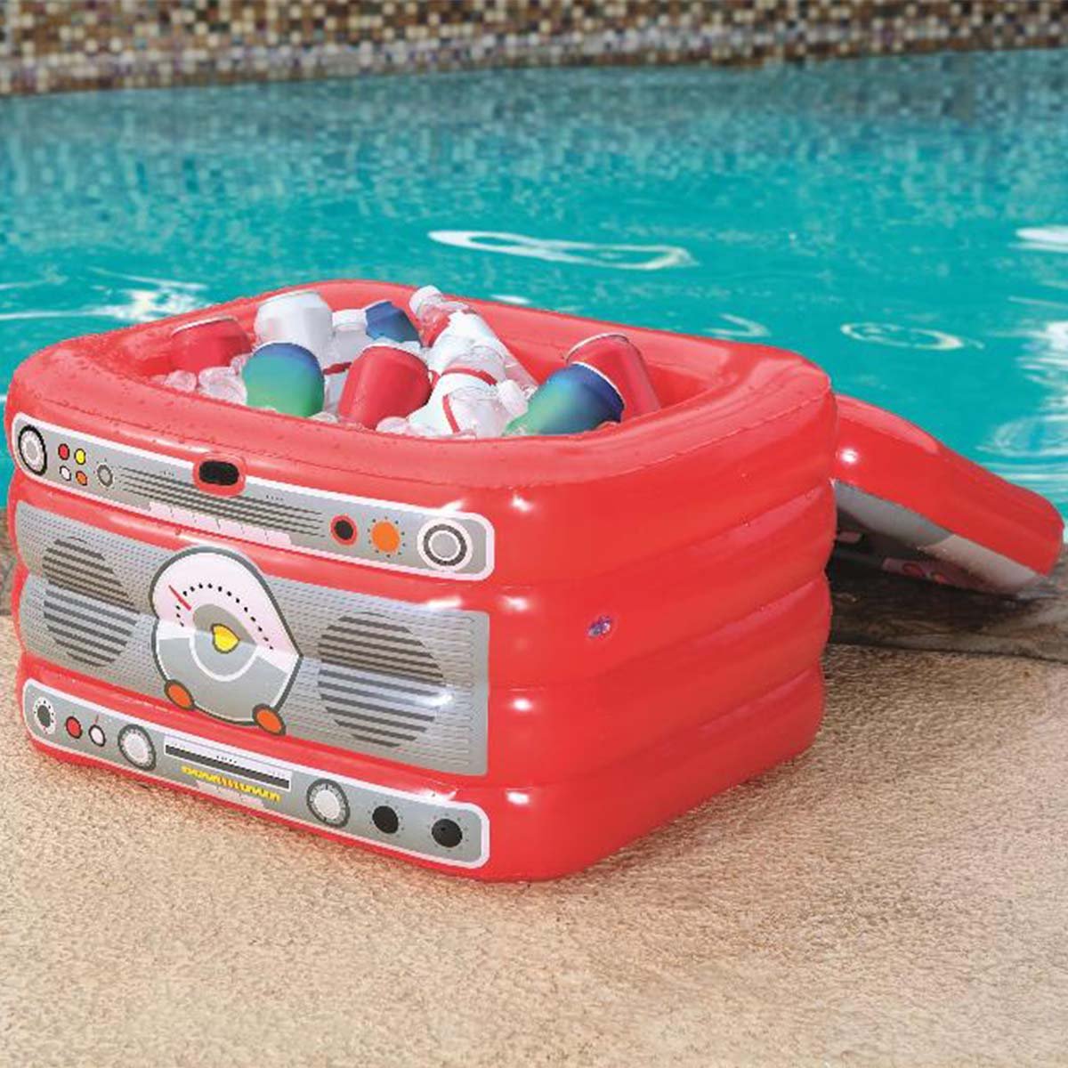 Bestway Retromusic Portable Inflatable Refrigerator 31 Liters