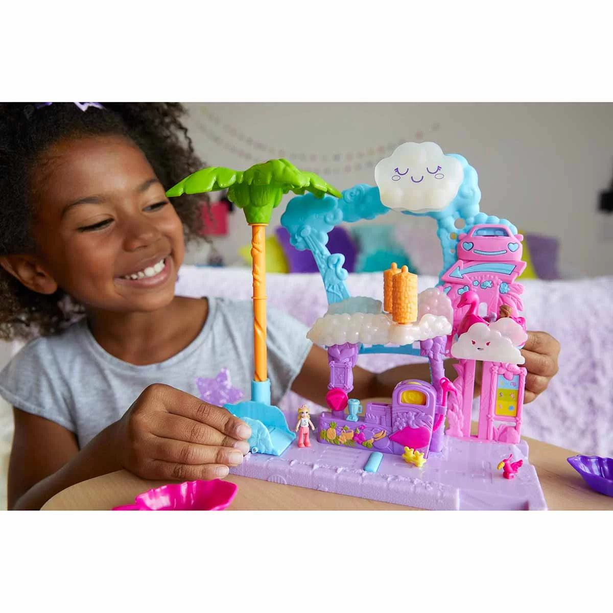 Polly Pocket Flamingo Car Water Fun HHJ05