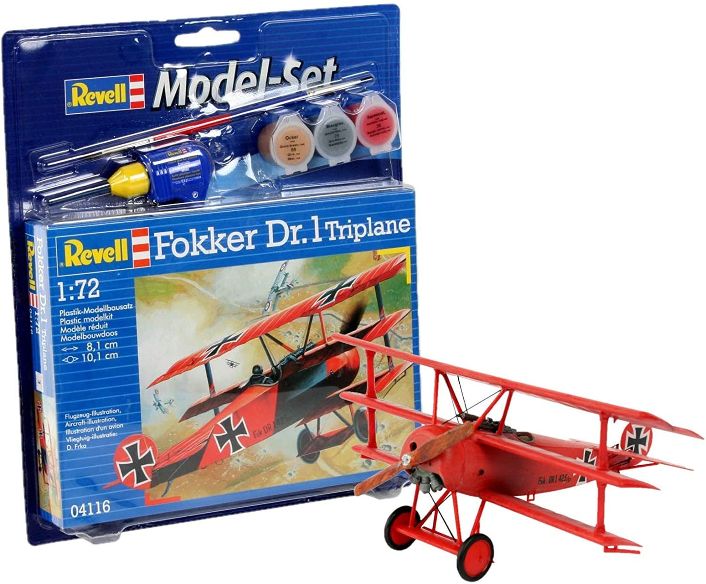Revell 1:72 Fokker Dr.1 Triplane Model Kit 64116
