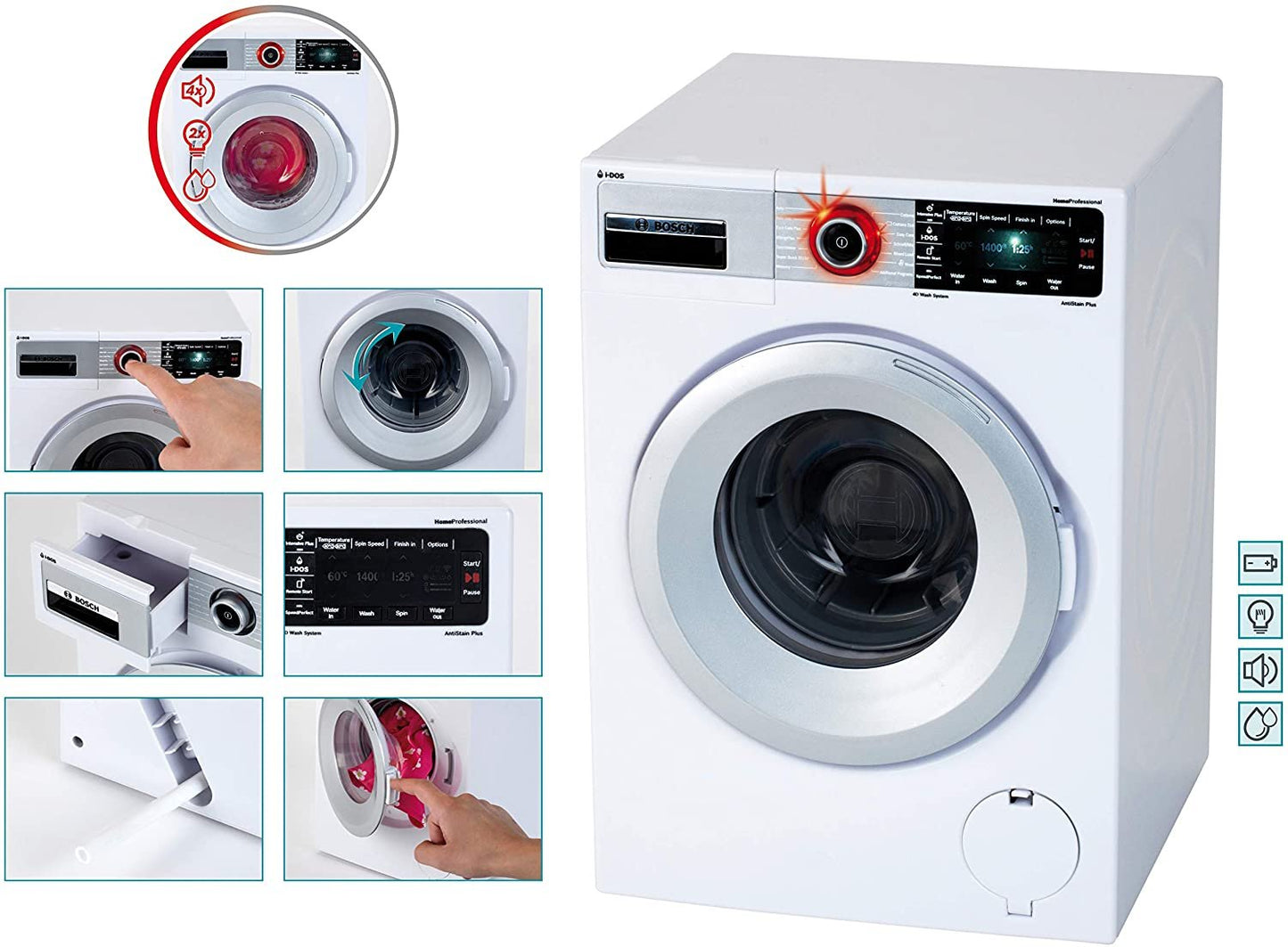 Bosch Toy Washing Machine with Sound and Light