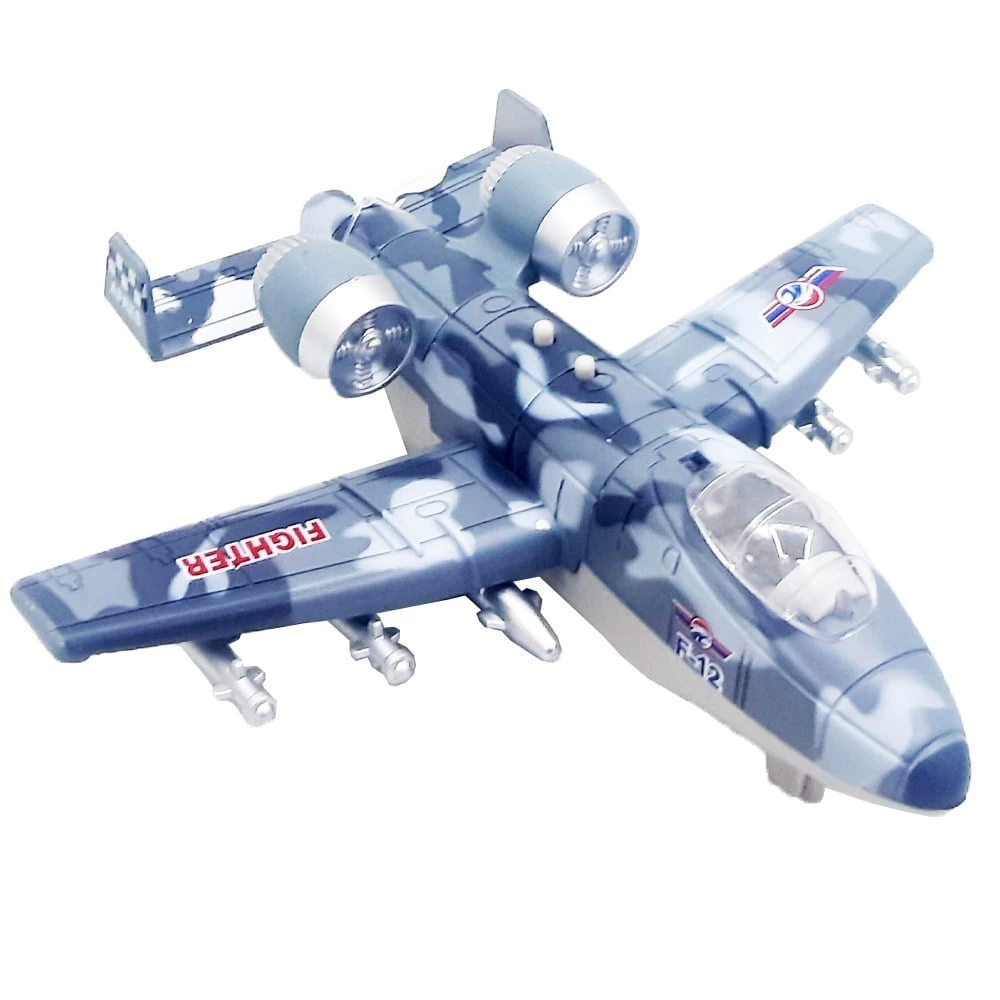 Asian Toy Pull and Drop Airplane with Sound and Light