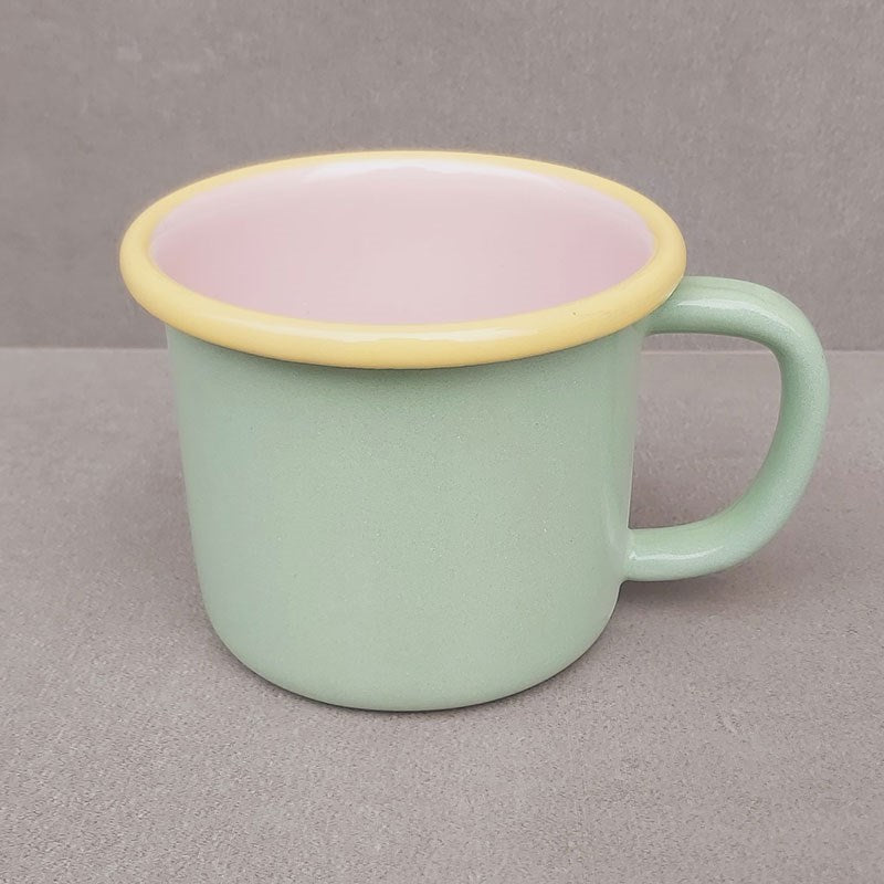 Enamel Mug Nile Green / Yellow Cord