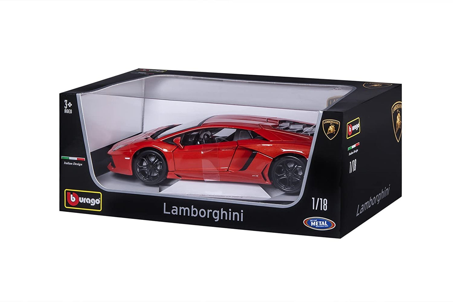Bburago 1:18 Lamborghini Aventador LP700-4 Orange Model Car