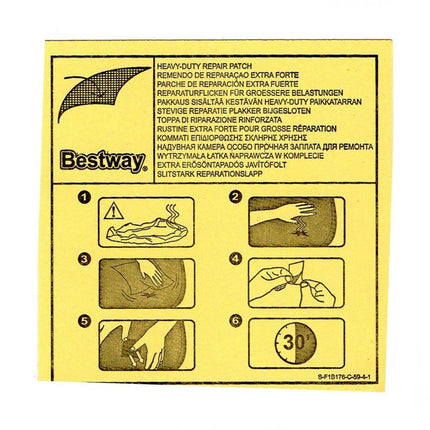 Bestway Repair Patch for Inflatables 6.5 x 6.5 cm 62091