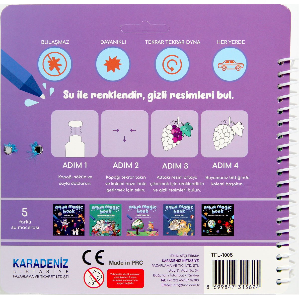 Aqua Magic Seasons Magic Coloring Book