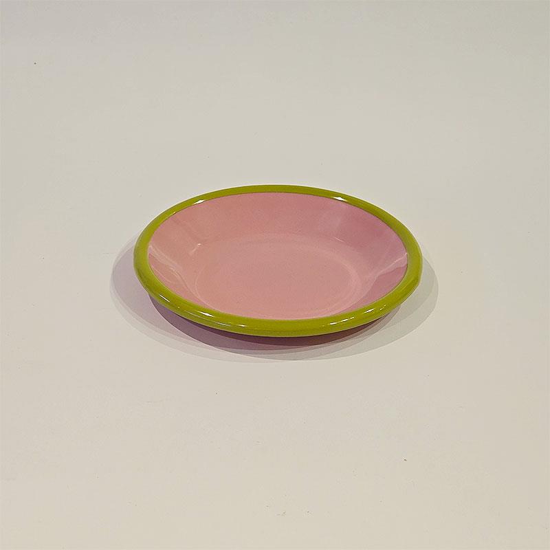 Enamel Plate 12 cm G.Dry Cord F.Green