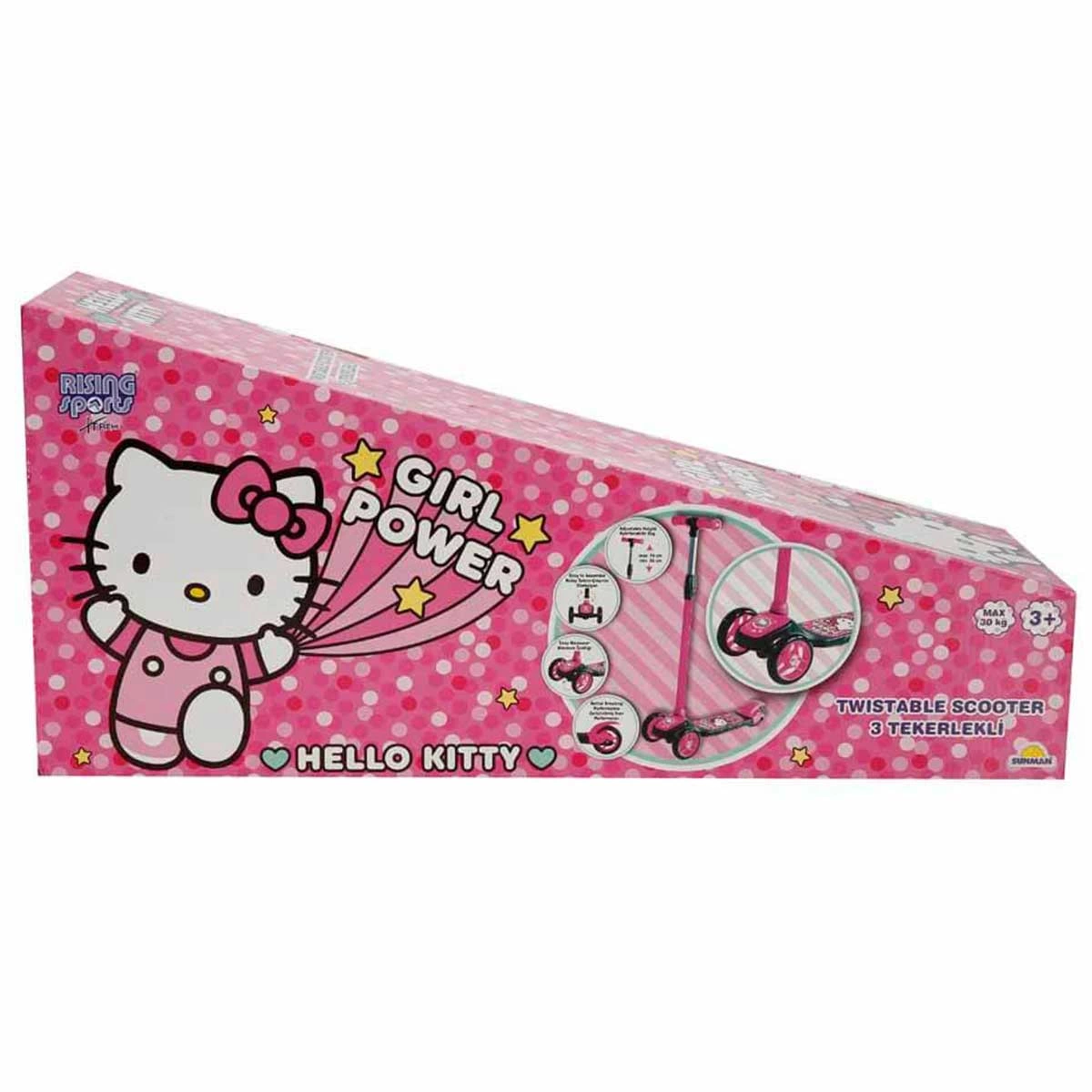 Hello Kitty 3 Wheel Twistable Scooter
