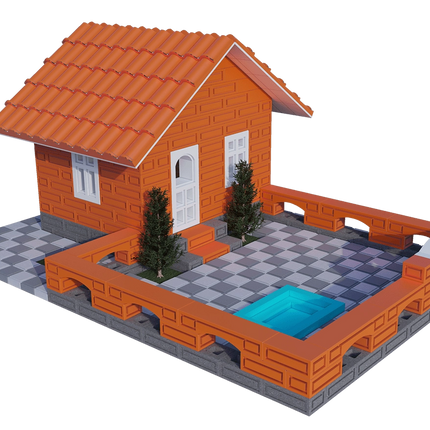 Miniature Brick Summer House