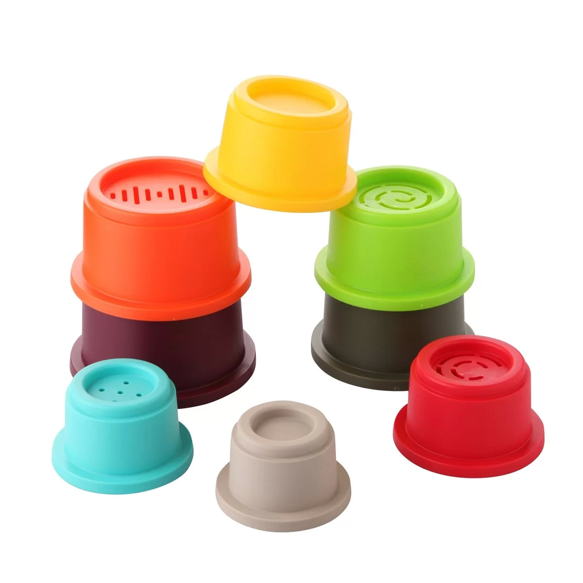LC Educational Round Colored Containers