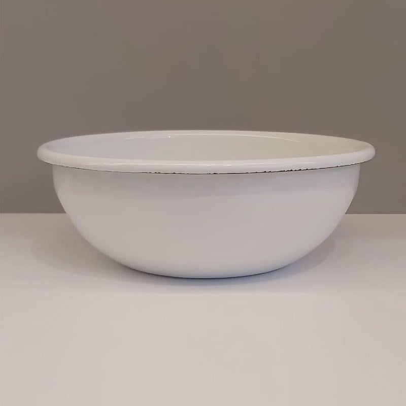 Enamel 16 cm Bowl White