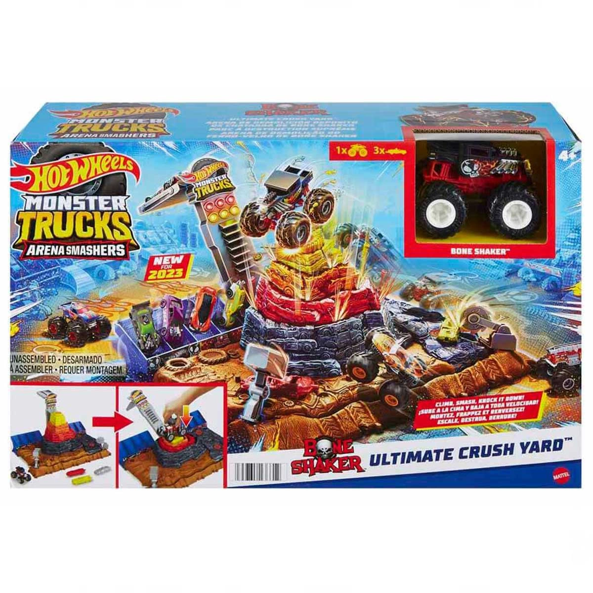 Hot Wheels Monster Trucks Ultimate Crash Arena Playset HNB96