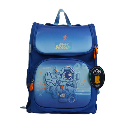 Hello Dragon School Bag Model 10 Blue