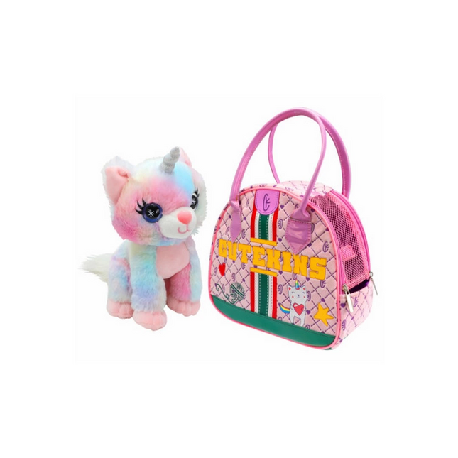 Cutekins Plush Caticorn Posh with Carrying Bag
