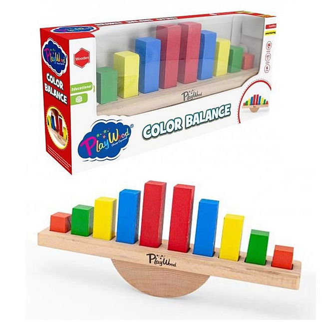 Playwood Wooden Colorful Balancing Game