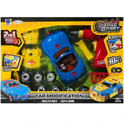 Disassemble Sports Car 30 Pieces