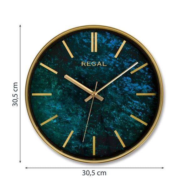 0250 GH2 İnce Çerçeve Oniks Mermer Desen Duvar Saati