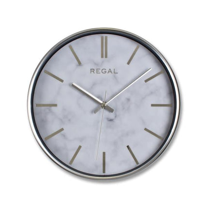 0250 SW2 İnce Çerçeve Oniks Mermer Desen Duvar Saati