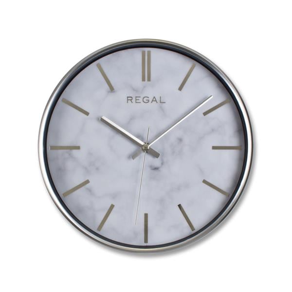 0250 SW2 İnce Çerçeve Oniks Mermer Desen Duvar Saati