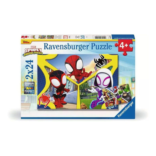57290 Spidey and Amazing Friends 2x24 parça Ravensburger Puzzle